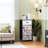 4 Drawer Dresser for Bedroom, Narrow Chest of Drawers, Wooden Top and Study Iron Frame 18"x37.5"-(WxH)