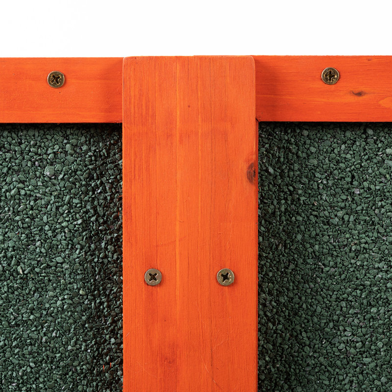 Maison pour chat en bois, cage d'extérieur pour chat avec planches d'asphalte et perchoirs imperméables, orange