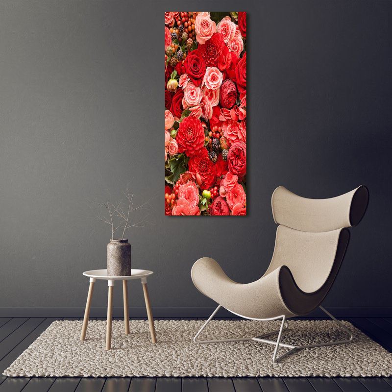 Bouquet Of Flowers - Wrapped Canvas Print
