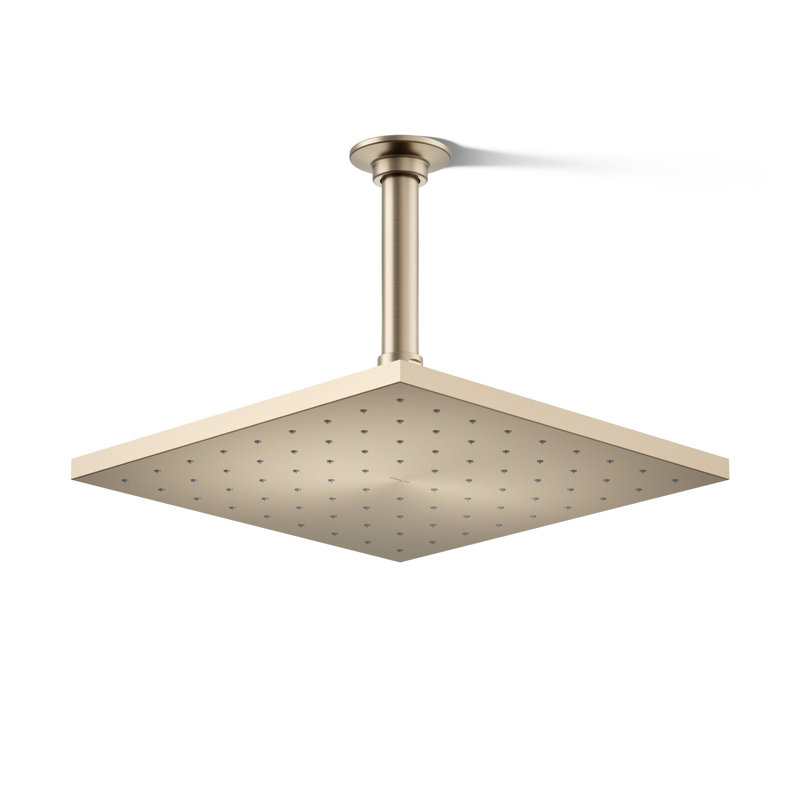 Pomme de douche à pluie multifonctionnelle Contemporary, Bronze brossé vibrant, 2.5 GPM, Round