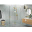 Halo 58 in. x 42 in. x 78 in. 90-degree Fully Frameless Glass Hinged Shower Enclosure-2106923769