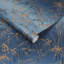 Floral Metallic Wallpaper Roll-1056889590