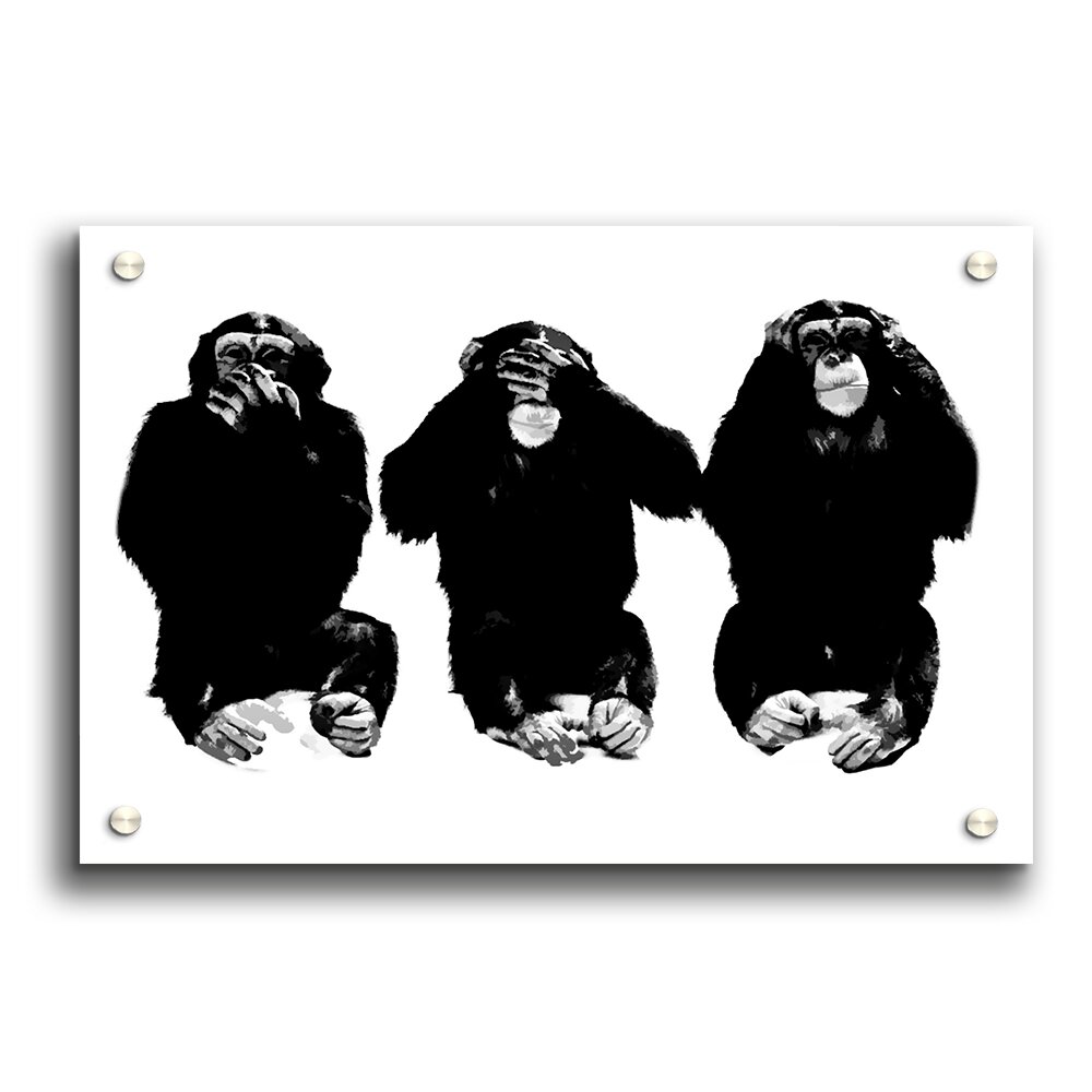 Grafikdruck Speak No Evil See No Evil Hear No Evil