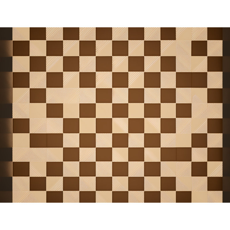 Polyester Comforter, Twin Comforter, Brown/Beige Checkered