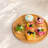 Round Wooden Decorative Cake and Snack Serving Tray with Clear Cover-129030257