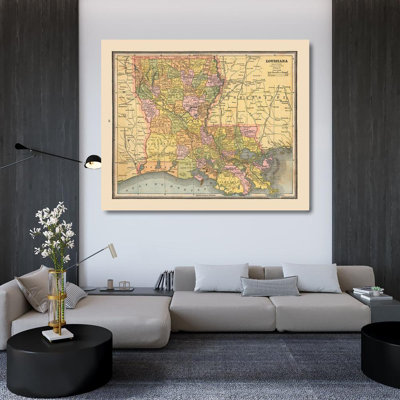Art sur toile tendue Lark Manor ™ Cram Gallery, Louisiana, États-Unis - Cram 1888 USLO0003