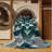 Washable Agave Plant Southwestern Area Rug-416404233