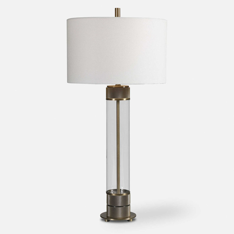 Lampe de table 35" transparent/or Clouse