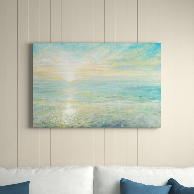 Sunrise by Danhui Nai - Painting, 30cm H x 46cm W x 3.8cm D, Wrapped Canvas