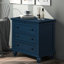 3 armoires de rangement en bois - bleues, améliorent l'organisation de la maison dans la table de bout avec plateau-1796903564