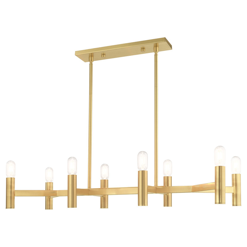 Martella 8-Light Chandelier, Satin Brass