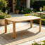 Table de salle à manger d'extérieur en bois d'acacia