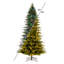7.5' H Lighted Artificial Fir Christmas Tree