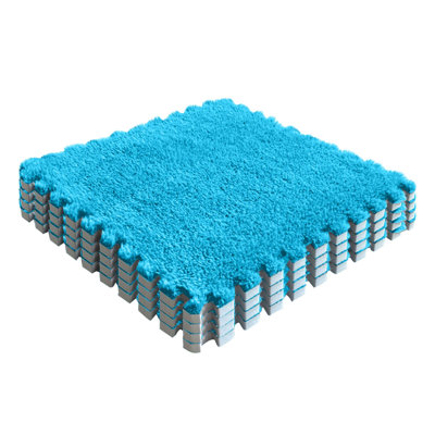  Plush Puzzle Floor Mat Bedside Bedroom Bedside Carpet Home Living Room 1CM Thick Suede Foam Ground Mat
