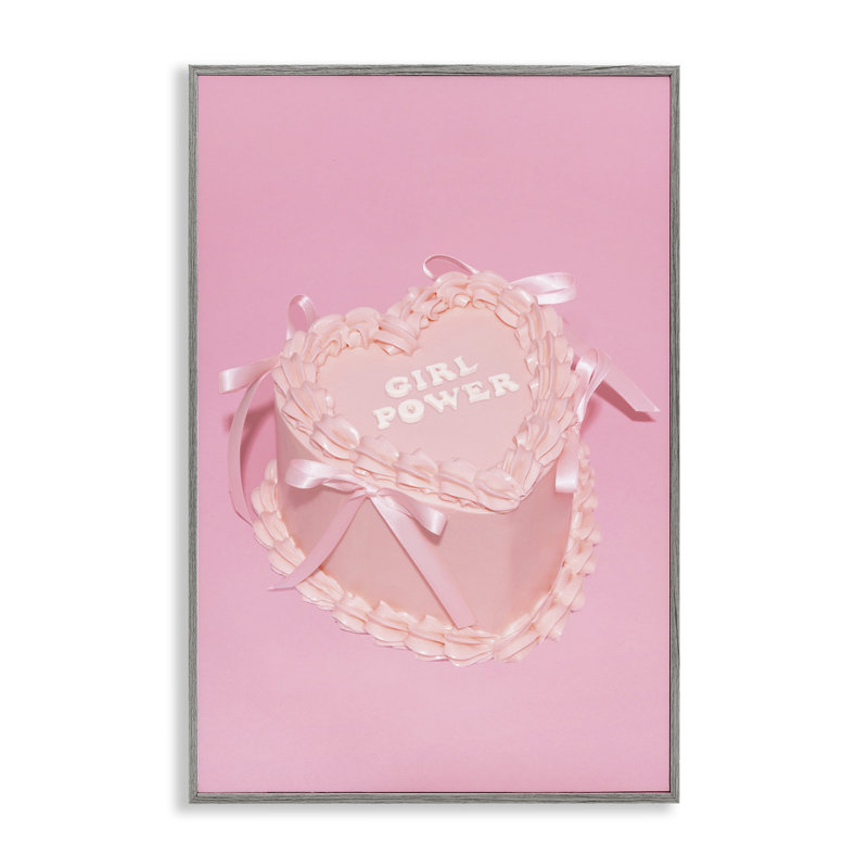 «Pink Girl Power Cake», estampe numérique par Lish Creative, Estampe numérique Farmhouse, H 30 po x l 20 po