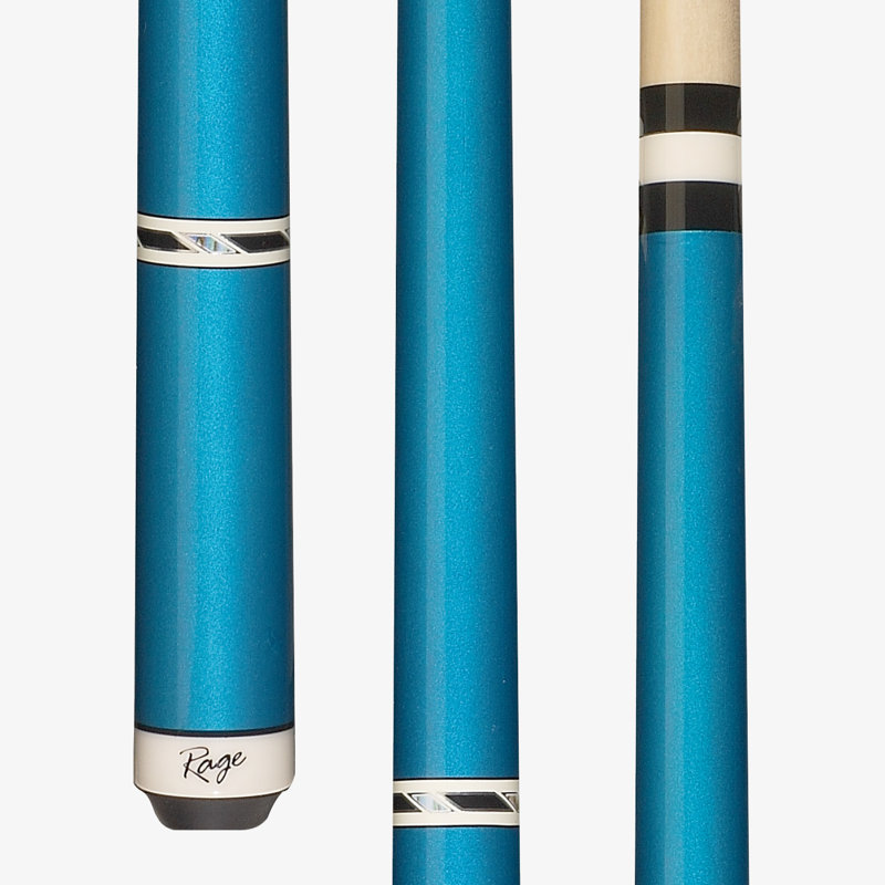2.6' Wrapless Rose Vine Playing Pool Cue, Blue