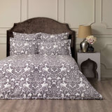 Damask Duvet Cover Set