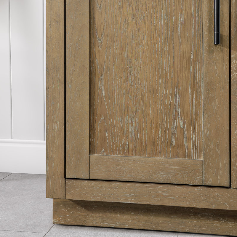 Bailey 48" Driftwood Oak Single Bathroom Vanity with Quartz Top