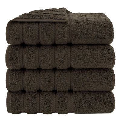 Ensemble de serviettes de bain turques de luxe 100% coton 4 pièces Edison Collection