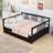 Full Size Wood Daybed with Dual Drawers and Slats-1111741281