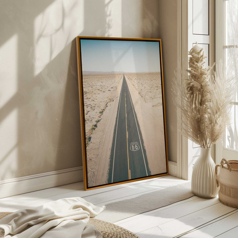 «Dusty 66», reproduction d'art sur toile, 8 po x 12 po, Cadre flottant en érable américain
