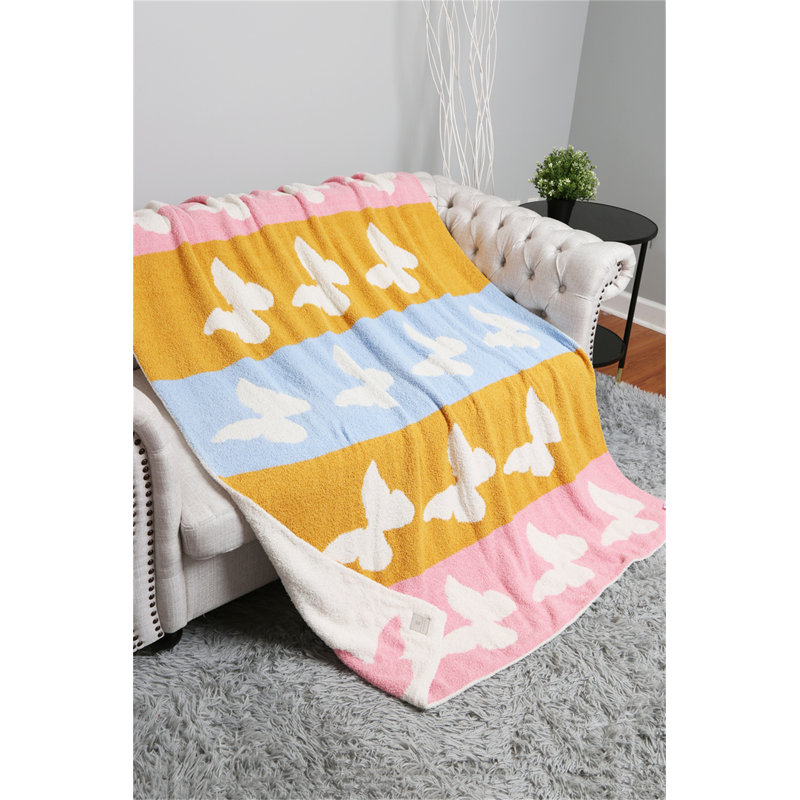 Jeté de luxe à motif animalier - Papillon