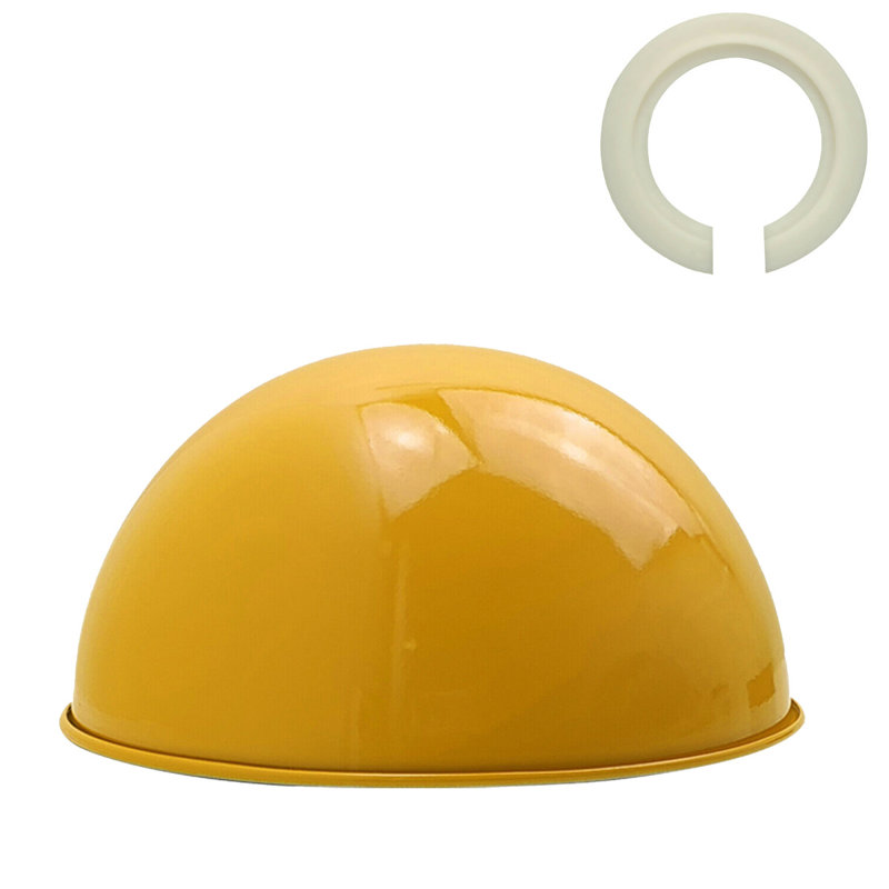 14cm H Metal Bowl Lamp Shade ( Uno ), Yellow