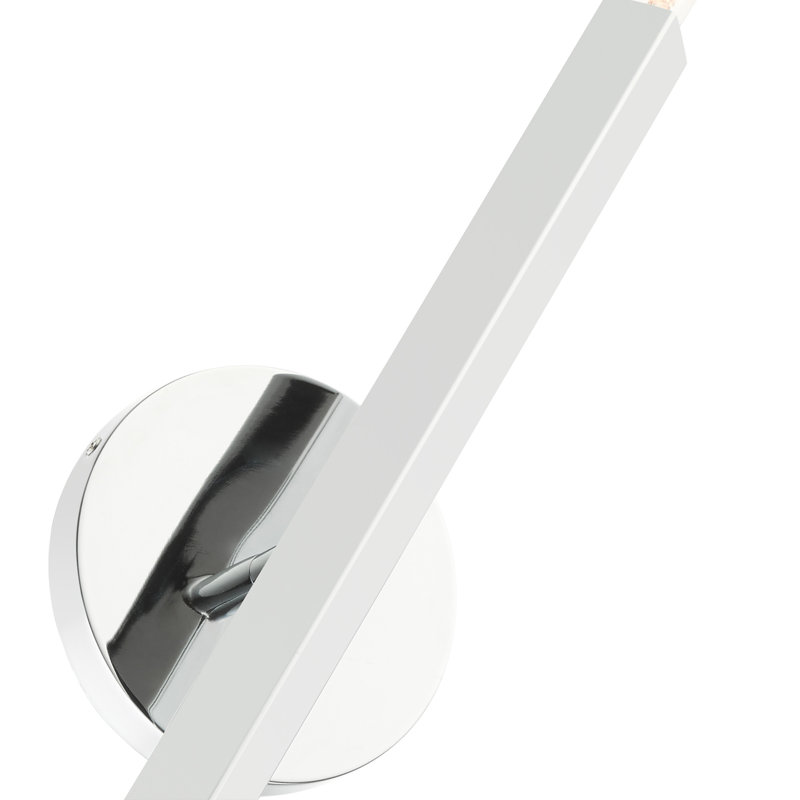 Armed Sconce, Polished Chrome