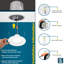 Sunperian 5/6" Recessed LED Can Lights, 5 Colour Options, 14W=90W, 1100 Lumens, Dimmable, Wet Rated, IC Rated, ETL Listed 6 Pack