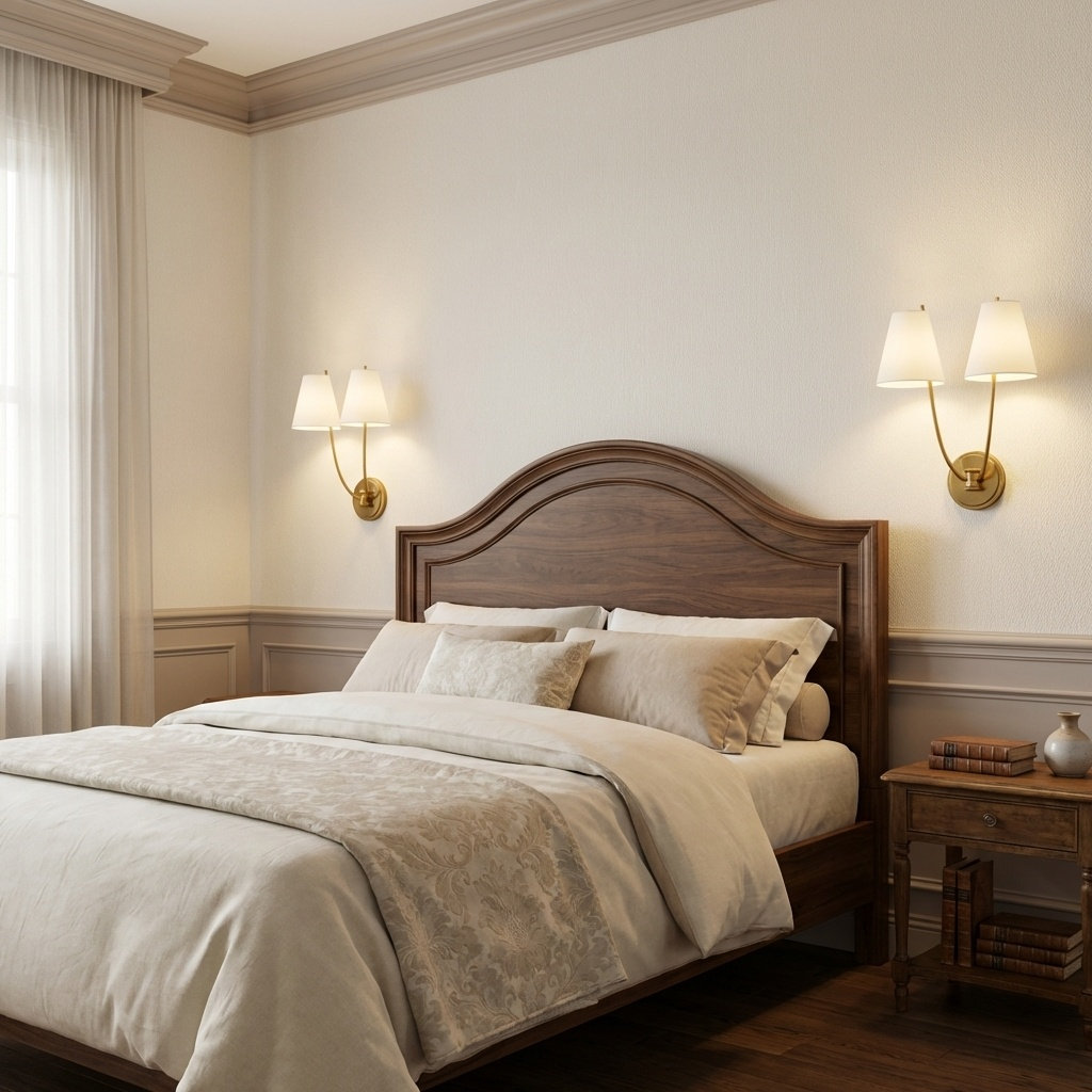 Reyes 2-Light Armed Sconce, Burnished Brass