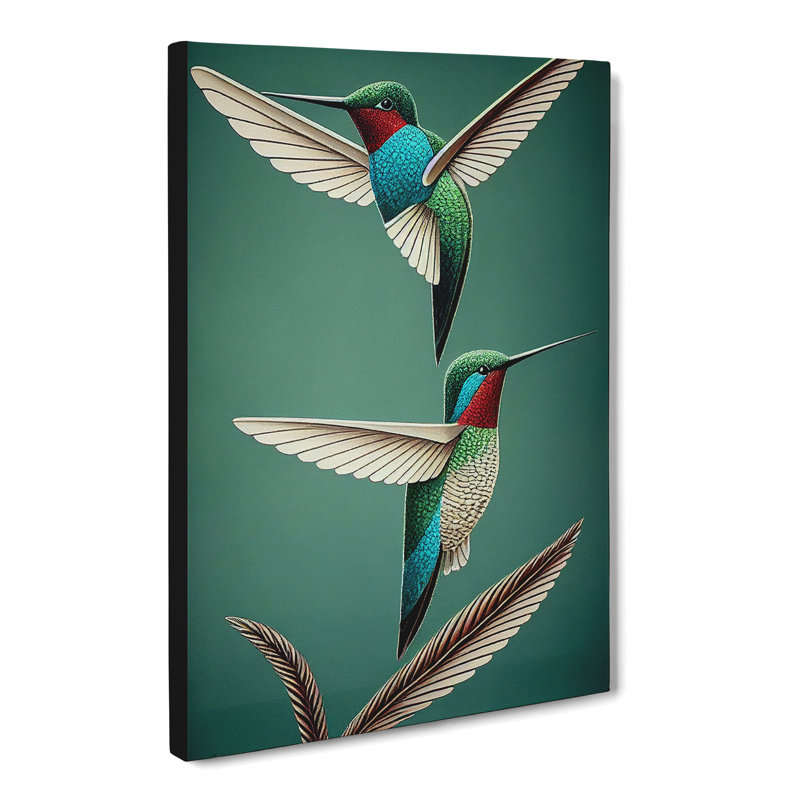 Timnath Hummingbird Traditional Vol.1 - Wrapped Canvas, 60cm H x 40cm W x 3cm D