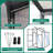 6X10 FT Polycarbonate Walk-In Greenhouse, Raised Base-128769452