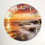 Horloge murale décorative moderne en verre Sunset Beach-1395018523