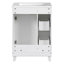 Armoire de meuble-lavabo simple avec lavabo en céramique, 2 tiroirs et 1 porte de salle de bain-271242926
