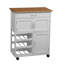 Fenn Solid Wood Top Kitchen Cart