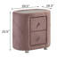 Table de chevet 2 tiroirs rose