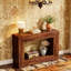 Console de 47 po en bois, canapé-lit long en bois étroit, console d'entrée de salon