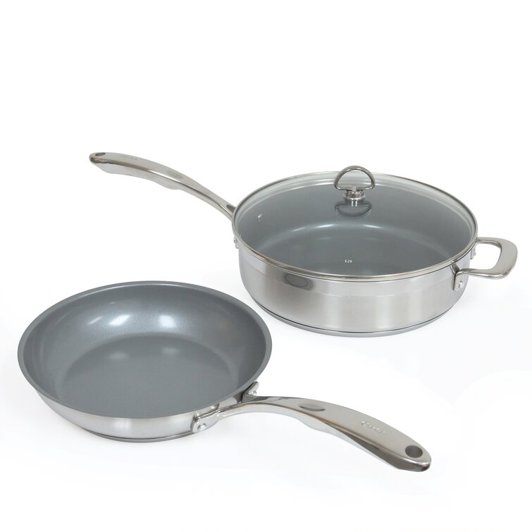 Chantal Induction 21 Steel SLIN-9 Cookware Set, Steel, 9