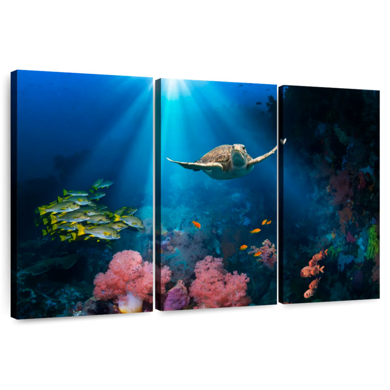 Ocean Underwater, 36" H x 57" W