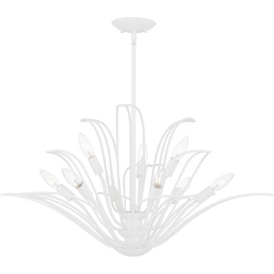 Lustre blanc sable 9 lumières Tallulah