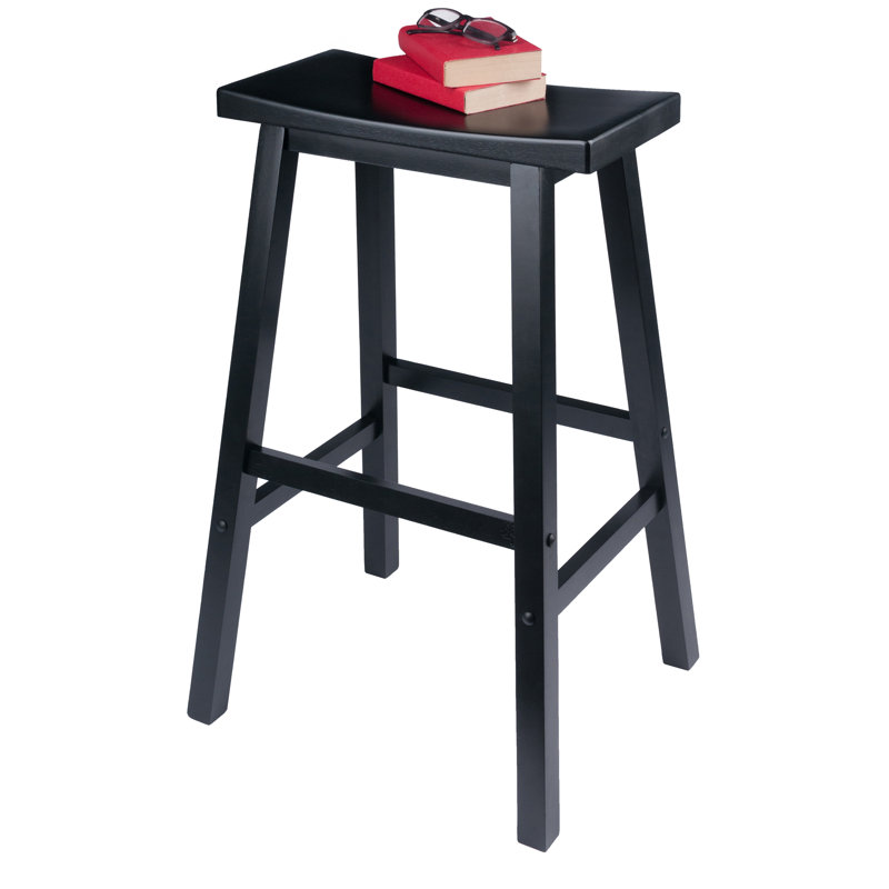 Tabouret de comptoir et de bar Irieana, Noir, Tabouret de bar (siège d'une hauteur de 29 po)