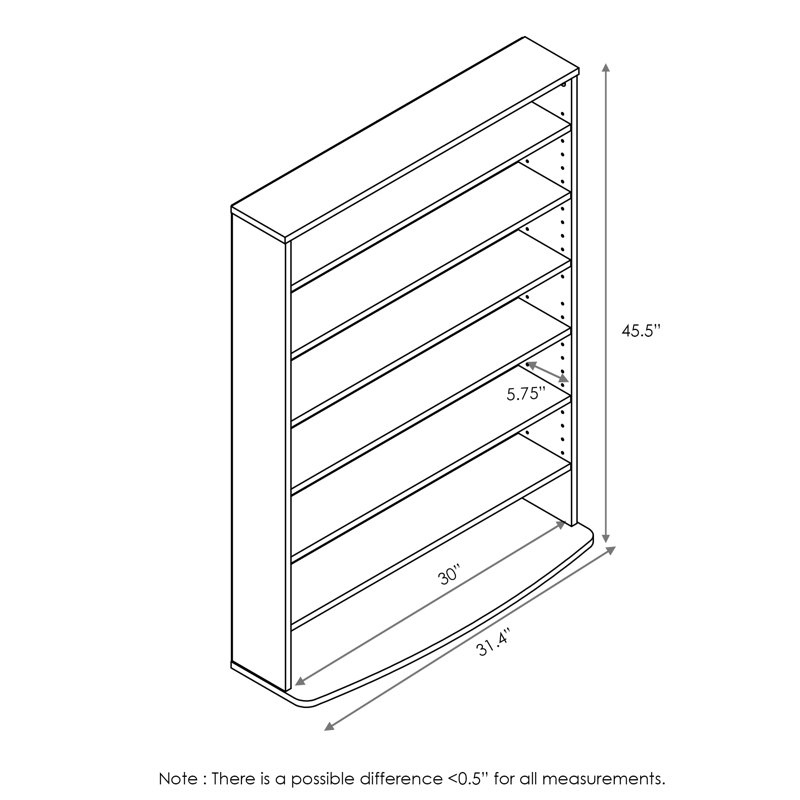 Lansing 45.5'' H Media Shelves