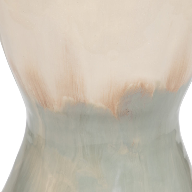 Vase de table moderne en métal à deux tons pour la décoration intérieure, H 18 po x l 10 po x L 10 po