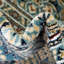 Tapis traditionnel Kelayeh couleur océan