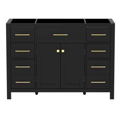48" Single Sink Bathroom Vanity Cabinet Base Only, Sink Not Included