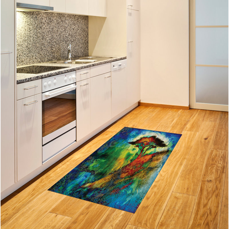 Tapis décoratif bohémien, Rectangle 2 pi 7 po x 5 pi