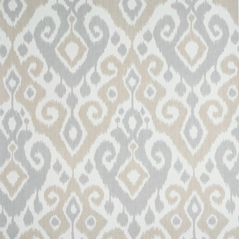 Dedra Damask Wallpaper, Sand & Gray