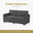 Tienna 67.6'' Square Arm Modular 2 Seat Loveseat with Under Seat Storage-95993193