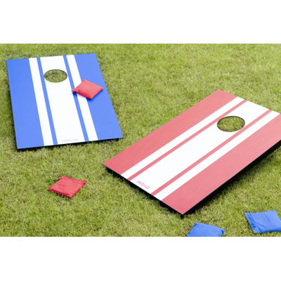 GoSports Portable Cornhole Sets– 3 x 2 ft - Boards Include 8 Bean Bags, Travel Case, and Game Rules- Classic