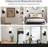 Battery Operated Wall Sconce Set Of Two, Modern Wireless Wall Light With Double Clear Glass Shade, Dimmable RGB Remote Control For Living Room, Bedroom, Hallway, Stairs